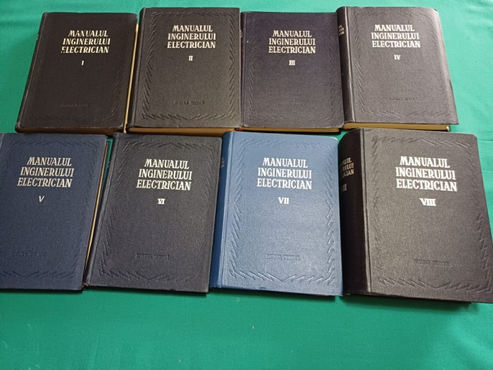 MANUALUL INGINERULUI ELECTRICIAN * 8 VOL / 1958 * 47B