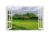 Autocolant decorativ, Fereastra, Multicolor, 83 cm, 626STC, natura si peisaje, Oem