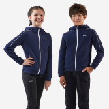 Jachetă Termică cu Glugă Tenis Albastru Copii, Artengo