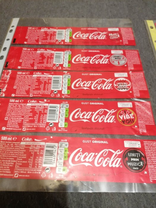 N5 Lot 10 etichete diferite COCA COLA