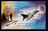 Cumpara ieftin RO 2016 , LP 2121a ,&quot;Aviatie, Aniversari- De la Coanda la F-16&quot; ,bloc 681 ,MNH