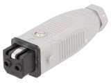 Conector Dreptunghiular ST Mufă Mamă 2 PIN Cositorit IP54