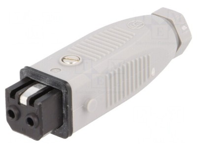 Conector Dreptunghiular ST Mufă Mamă 2 PIN Cositorit IP54 foto
