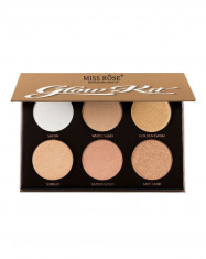 Paleta Iluminatoare si Conturare MISS ROSE Glow Kit Six Color Ultimate Glow foto