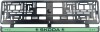 Set 2 bucati, suport numar inmatriculare Skoda Green, Autohelix MSA
