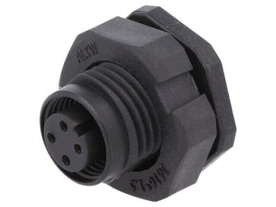 Conector M12 soclu PIN 4 mamă A-DeviceNet CANopen THT foto