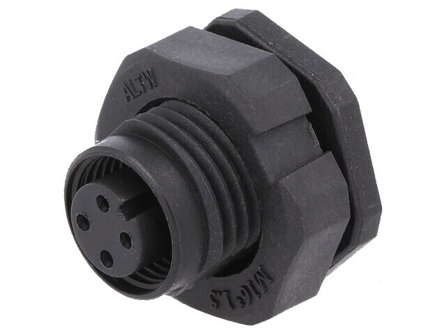 Conector M12 soclu PIN 4 mamă A-DeviceNet CANopen THT