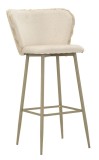 Mauro Ferretti Scaun De Bar Alaska -B- Crem Set 2 Bucăți Cm 55X58X106 (&Icirc;nălțime Scaun Cm 77) | Aosom Romania