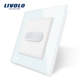 Cumpara ieftin Intrerupator senzor de miscare PIR Livolo cu rama din sticla SmartElectro IntelligentHouse