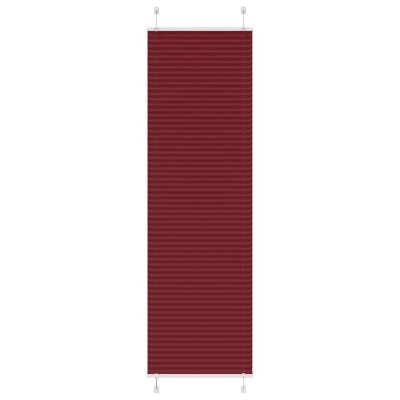 vidaXL Jaluză plisată Bordeaux Roșu 55x200 cm Lățime țesătură 54,4 cm foto