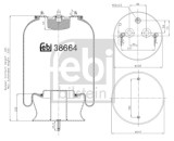 FEBI BILSTEIN 38664 Burduf, suspensie pneumatica
