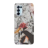 Husa compatibila cu Oppo A55, Viceversa, model Natsu x Lucy Manga Fairy Tail, Silicon, TPU, Transparent, Carcasa