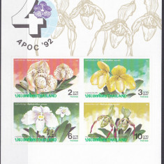 DB1 Flora Thailanda Tailanda Orhidee 1992 MS MNH NDT