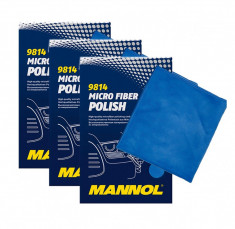 Set 3 Buc Mannol Laveta Microfibra Polish 9814 foto