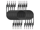 Cabluri de măsurare PEAKTECH 1,5m 10A, 120V DC, 50V AC - Negru