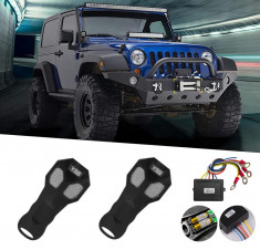 Modul cu 2 telecomenzi Wireless pentru actionare Troliu, destinatie Off-Road, ATV, SSV, QUAD (AVX-T100123-8) foto