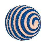 Jucărie Pisică, Minge cu Sfoară, Diametru 4cm, Poliester, Multicolor