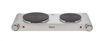 Plita electrica inox ZILAN ZLN-0542, 58x33 cm, 2 ochiuri, 2250W foto