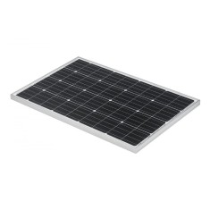 Panou solar fotovoltaic, 50W, monocristalin, pentru sisteme solare cu panouri fotovoltaice, cu cablu de conectare, substrat de siliciu, negru