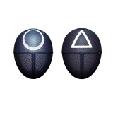 Cumpara ieftin Set 2 Masti Squid Game Carnaval Negre, Cerc si Triunghi, Cosplay, Elastic Reglabil, Unisex, Halloween