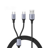 Cablu Splitter Ugreen USB - USB Tip C / USB Tip C 1m Negru (US196 40351) 40351-UGREEN