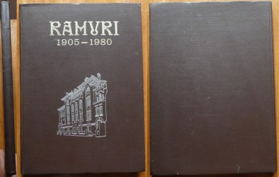 Ramuri, 1905 - 1980, album jubiliar, 75 ani, editia de lux, cartonata, exemplar 630 / 1003, cu autograful lui Marin Sorescu si Romulus Diaconescu foto