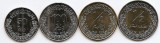 Libia Set 4 - 50, 100 Dirham, 1/4, 1/2 Dinars 2014 - UNC !!!