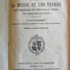 PAROISSIEN ROMAIN - La messe et les vepres.1952