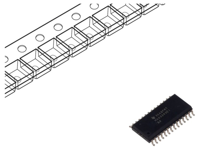 Interfață Receptor RS232 500kbps SOIC28