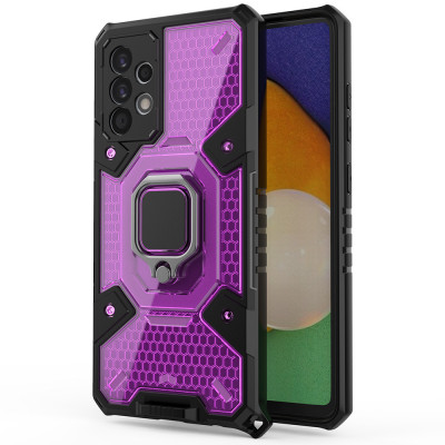 Husa pentru Samsung Galaxy A52 4G / A52 5G / A52s 5G, Techsuit Honeycomb Armor, Rose-Violet foto