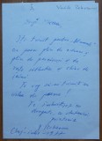 Scrisoare a scriitorului Vasile Rebreanu, Cluj, 1977