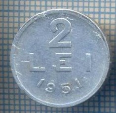 AX 722 MONEDA- ROMANIA - 2 LEI -ANUL 1951 -STAREA CARE SE VEDE