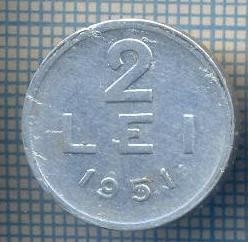 AX 722 MONEDA- ROMANIA - 2 LEI -ANUL 1951 -STAREA CARE SE VEDE foto