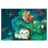 Puzzle carton 2 x 24 piese - In lumina lunii
