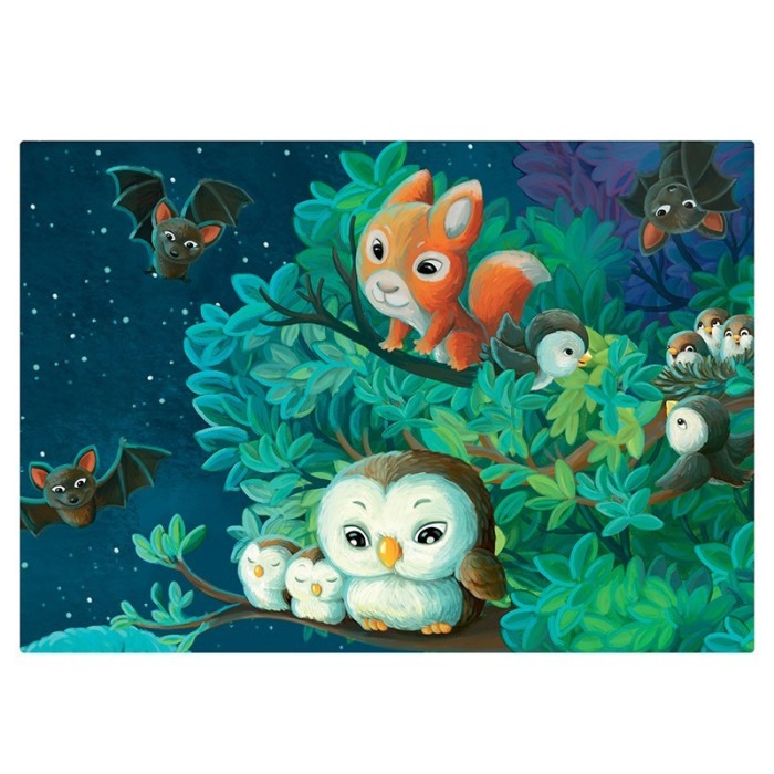 Puzzle carton 2 x 24 piese - In lumina lunii