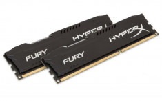 Memorie HyperX Fury Black 8GB DDR3 1600 MHz CL10 Dual Channel Kit foto