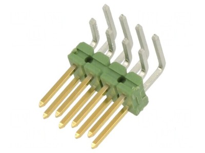 Conector şir pini AMPMODU MOD II tată 8 PIN THT foto