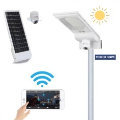 Kit inovator 2 in 1 Lampa solara 300 W Camera WIFI Wistino, Senzor lumina