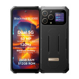 Telefon mobil Blackview BL8000 Gold, 5G, Dual Display, 6.78 2.4K FHD+ 120Hz, 24GB RAM(12GB+12GB), 512GB ROM, Android 13, 50MP, NFC, 8800mAh, 33W, WiFi