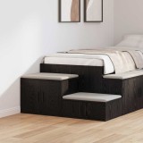 VidaXL Dulap de depozitare, negru, 127x41x40 cm, lemn prelucrat