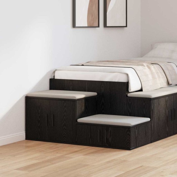 Dulap de depozitare Stejar negru 127 x 41 x 40 cm Lemn compozit