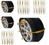 Lanturi Zapada Auto PVC Universale RAZ115, Set 10 buc, Anvelope 14-19 inch, Reutilizabile, Montare Usoara