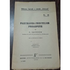Pastrarea fructelor proaspete - C. Savescu