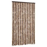 Cumpara ieftin Perdea insecte, bej si maro deschis, 118 x 220 cm, chenille