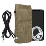 Husa Universala Kwmobile pentru telefon, Marime XXL - 7 inch, Maro, Textil, KWM0000199B003C