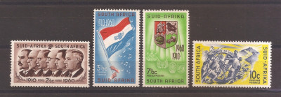 Africa de Sud 1961 - Timbre ale Uniunii din 1960 cu valori noi, MNH foto