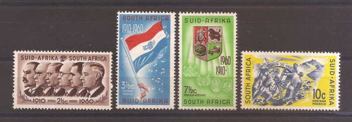 Africa de Sud 1961 - Timbre ale Uniunii din 1960 cu valori noi, MNH