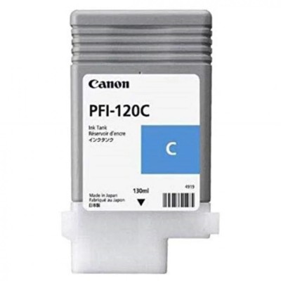 Cartus cerneala Canon PFI-120C, cyan, capacitate 130ml, pentru Canon TM foto