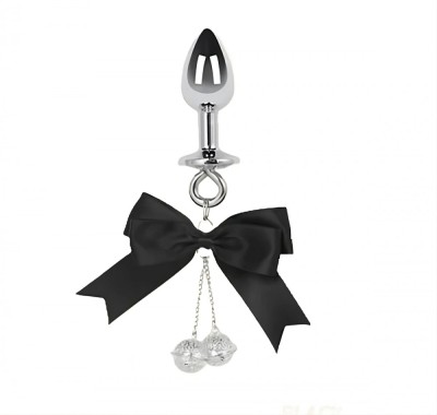 Dop Anal Bow&amp;amp;Bells, Small, Argintiu, Mokko Toys foto