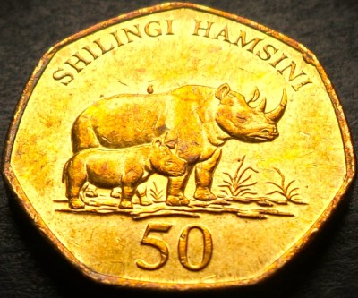 Moneda exotica 50 SHILINGI HAMSINI - TANZANIA, anul 2015 * 5232 = A.UNC - LUCIU foto